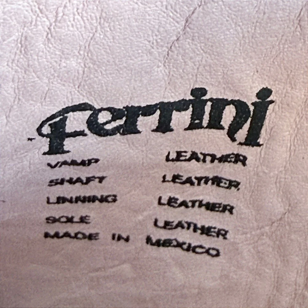 NEW Ferrini Holly Dusty Blue Suede Snip Toe Leather Cowboy Boots Women Size 7.5 - Picture 11 of 14